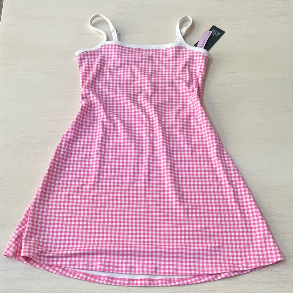 wild fable Pink Gingham Athletic Mini Dress